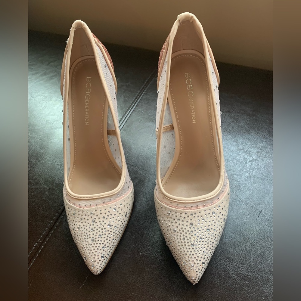 Sparkle lightly worn heel